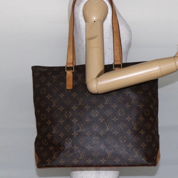 LOUIS VUITTON Monogram Cabas Mezzo Tote Bag M51151 LV Auth 148367 - Picture 1 of 16